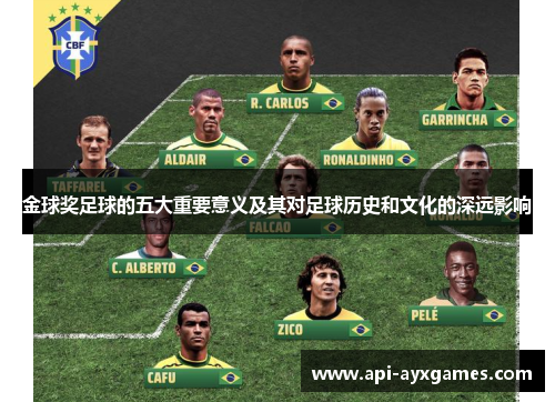 金球奖足球的五大重要意义及其对足球历史和文化的深远影响